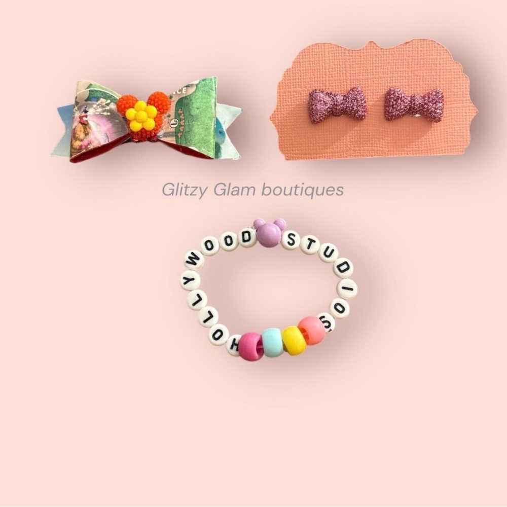 Disney Inspired Hollywood Studios Hand Made 3 piece Accessory Set